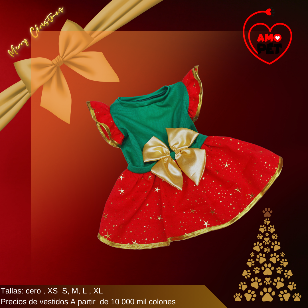 Vestido Navideño para gatas y perritas - Image 3